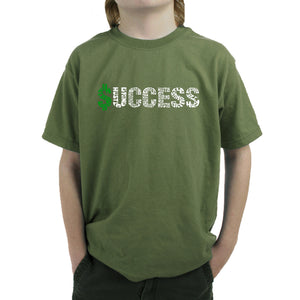 Success  - Boy's Word Art T-Shirt