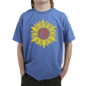 Sunflower  - Boy's Word Art T-Shirt
