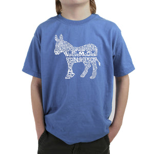 I Vote Democrat - Boy's Word Art T-Shirt