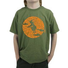 Load image into Gallery viewer, Spooky Witch  - Boy&#39;s Word Art T-Shirt