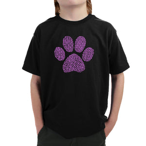 XOXO Dog Paw  - Boy's Word Art T-Shirt