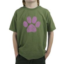 Load image into Gallery viewer, XOXO Dog Paw  - Boy&#39;s Word Art T-Shirt