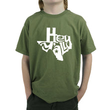 Load image into Gallery viewer, Hey Yall - Boy&#39;s Word Art T-Shirt