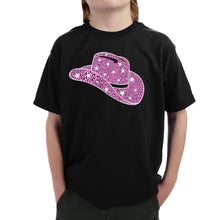 Load image into Gallery viewer, Cowgirl Hat - Boy&#39;s Word Art T-Shirt