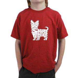 Yorkie - Boy's Word Art T-Shirt