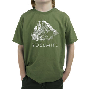 Yosemite -  Boy's Word Art T-Shirt