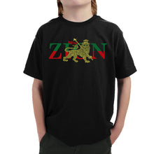 Load image into Gallery viewer, Zion One Love - Boy&#39;s Word Art T-Shirt