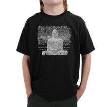 Load image into Gallery viewer, Zen Buddha - Boy&#39;s Word Art T-Shirt