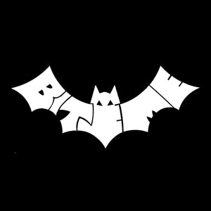 Bat - Bite Me - Girl's Word Art Crewneck Sweatshirt