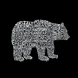 Bear Species - Men's Raglan Baseball Word Art T-Shirt