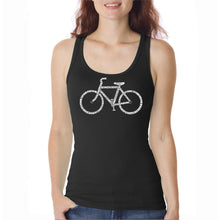 Load image into Gallery viewer, SAVE A PLANET, RIDE A BIKE  - Women&#39;s Word Art Tank Top