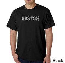 Load image into Gallery viewer, BOSTON NEIGHBORHOODS - Men&#39;s Word Art T-Shirt