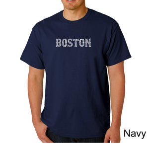 BOSTON NEIGHBORHOODS - Men's Word Art T-Shirt