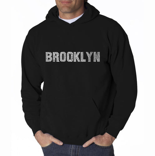 BROOKLYN NEIGHBORHOODS - Men's Word Art Hooded Sweatshirt