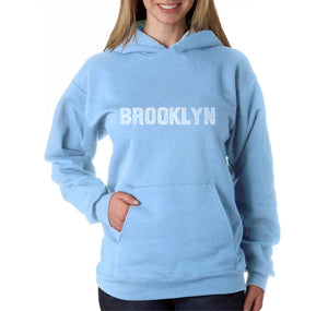 BROOKLYN NEIGHBORHOODS - Women's Word Art Hooded Sweatshirt