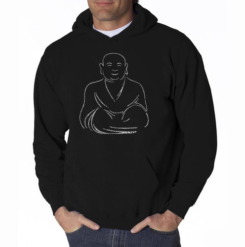 POSITIVE WISHES - Men's Word Art Hooded Sweatshirt