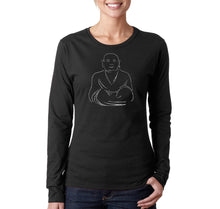 Load image into Gallery viewer, POSITIVE WISHES - Women&#39;s Word Art Long Sleeve T-Shirt