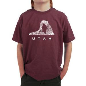 Utah - Boy's Word Art T-Shirt