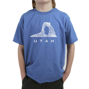 Utah - Boy's Word Art T-Shirt