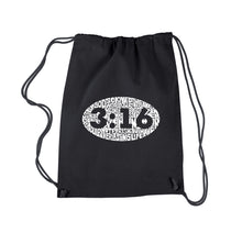 Load image into Gallery viewer, John 3:16 - Drawstring Backpack