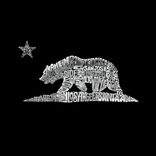 Load image into Gallery viewer, LA Pop Art Women&#39;s Dolman Word Art Shirt - California Bear