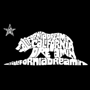 California Dreamin - Men's Raglan Baseball Word Art T-Shirt