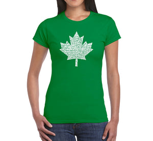 CANADIAN NATIONAL ANTHEM - Women's Word Art T-Shirt