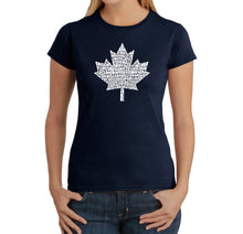 Load image into Gallery viewer, CANADIAN NATIONAL ANTHEM - Women&#39;s Word Art T-Shirt