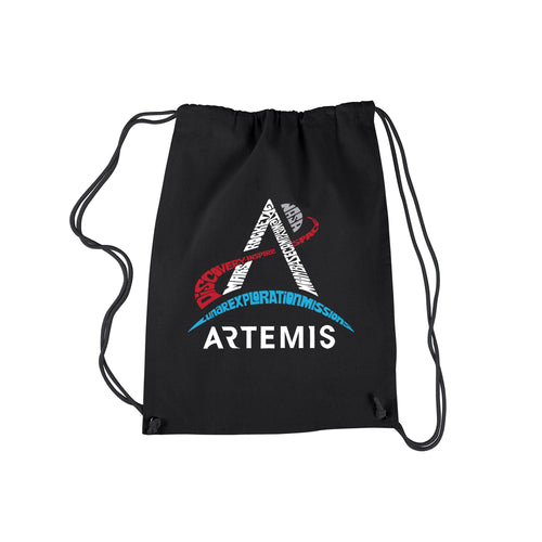 NASA Artemis Logo - Drawstring Backpack