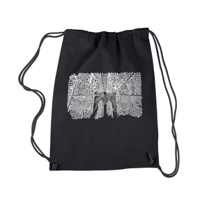 Brooklyn Bridge - Drawstring Backpack