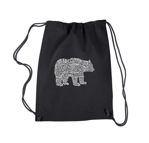 Bear Species - Drawstring Backpack