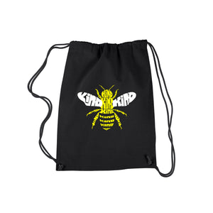 Bee Kind  - Drawstring Backpack