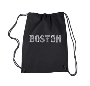 BOSTON NEIGHBORHOODS - Drawstring Backpack