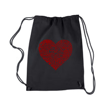 Load image into Gallery viewer, Country Music Heart - Drawstring Backpack