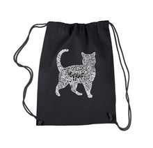 Load image into Gallery viewer, Cat - Drawstring Backpack