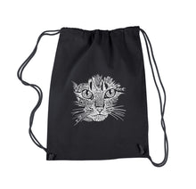 Load image into Gallery viewer, Cat Face -  Drawstring Backpack