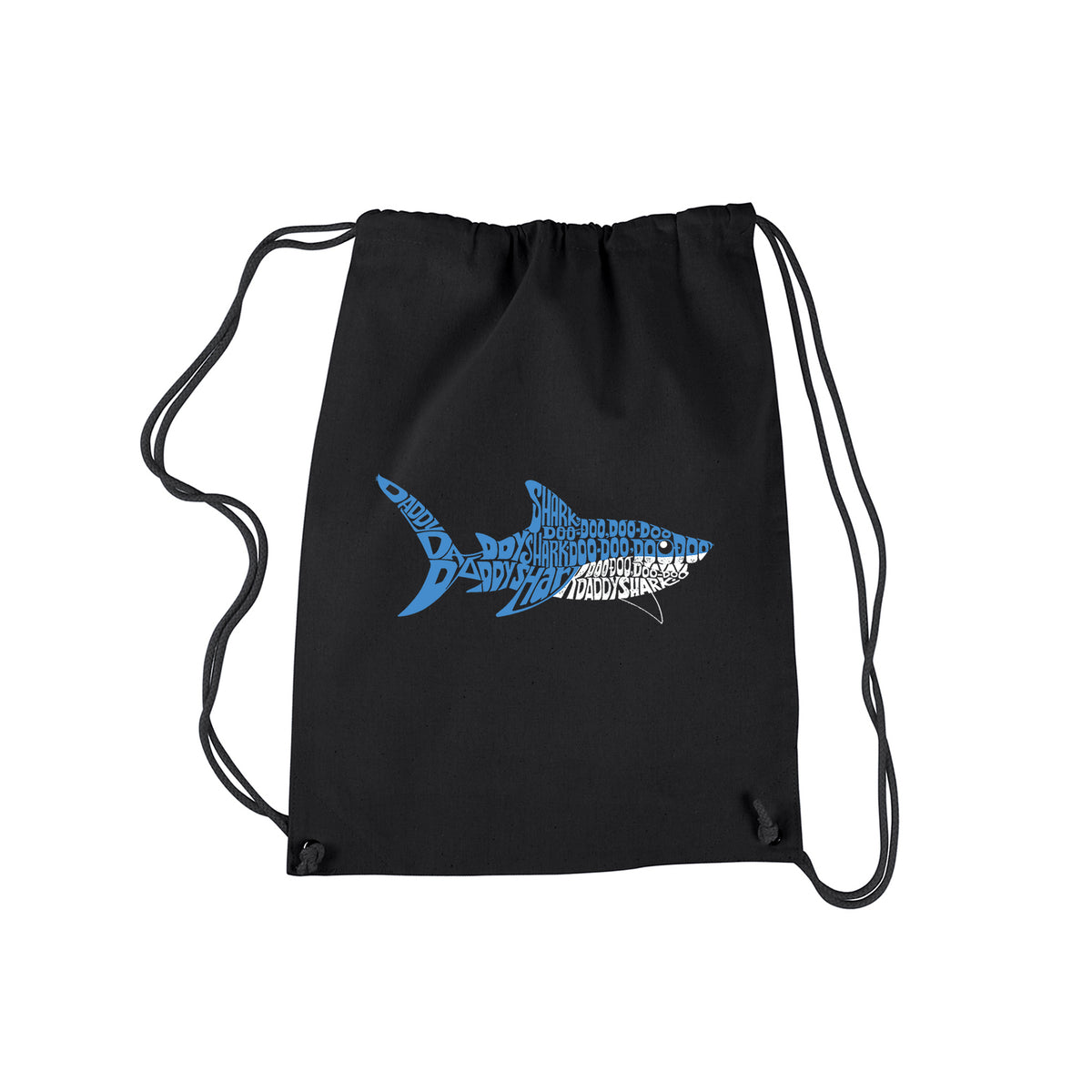 Daddy Shark - Drawstring Backpack – LA Pop Art