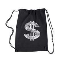 Load image into Gallery viewer, Dollar Sign - Drawstring Backpack