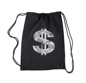 Dollar Sign - Drawstring Backpack