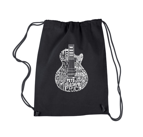 Rock Guitar - Drawstring Backpack