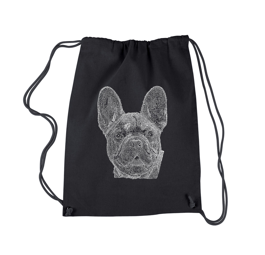 French Bulldog - Drawstring Backpack