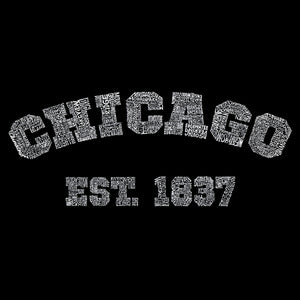 Chicago 1837 - Women's Word Art V-Neck T-Shirt