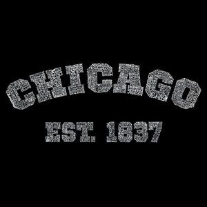 Chicago 1837 - Girl's Word Art Crewneck Sweatshirt