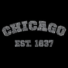 Load image into Gallery viewer, Chicago 1837 - Men&#39;s Word Art Hooded Sweatshirt