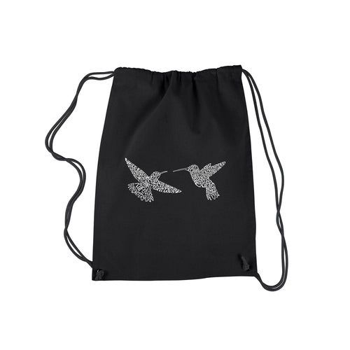 Hummingbirds - Drawstring Backpack