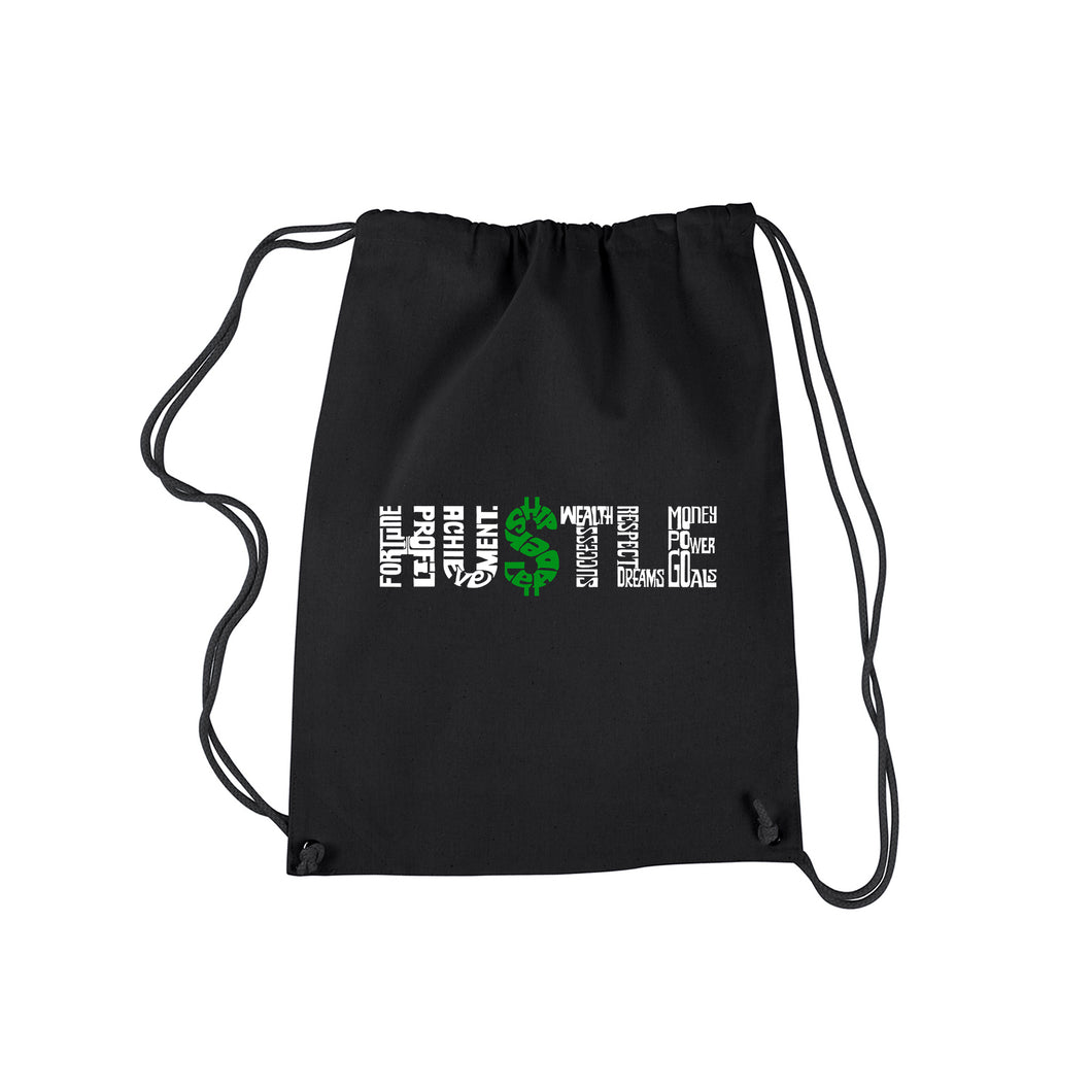Hustle  - Drawstring Backpack