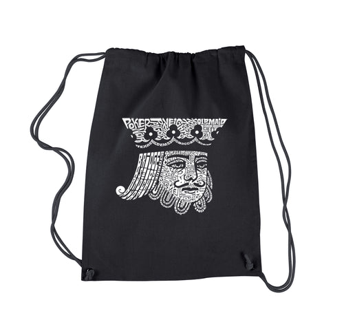 King of Spades - Drawstring Backpack