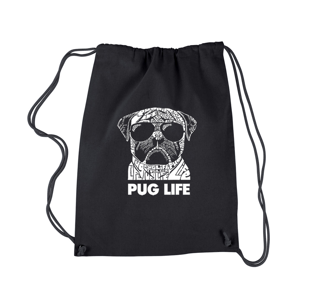 Pug Life - Drawstring Backpack