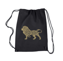 Load image into Gallery viewer, Lion - Drawstring Backpack