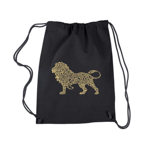 Lion - Drawstring Backpack